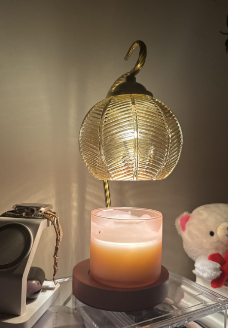 thumbnail video image 2 of Dimmable Candle Warmer Lamp with Timer & 2 Bulbs, Vintage-Style Flameless Wax Melt Warmer for Home Decor, Perfect Gift for Women, Housewarming & New Home, 2 of 8