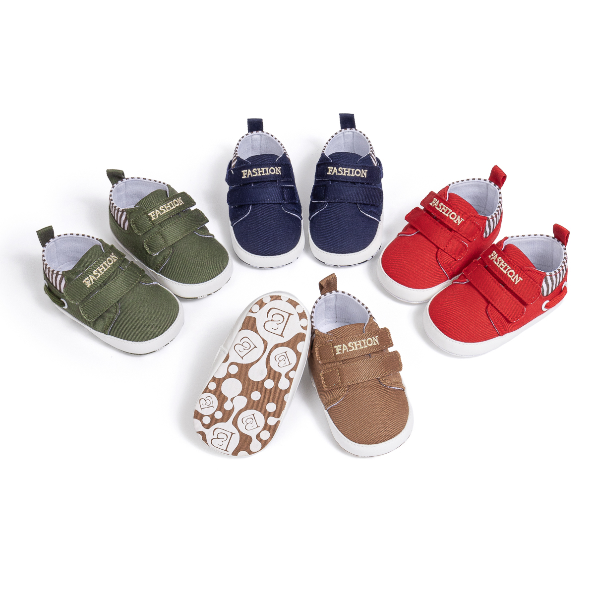 thumbnail video image 2 of Bonario Baby Boys Shoes Infant High Tops Ankle Sneakers Soft Anti-Slip Sole for First Walkers 3-18 Months, 2 of 7