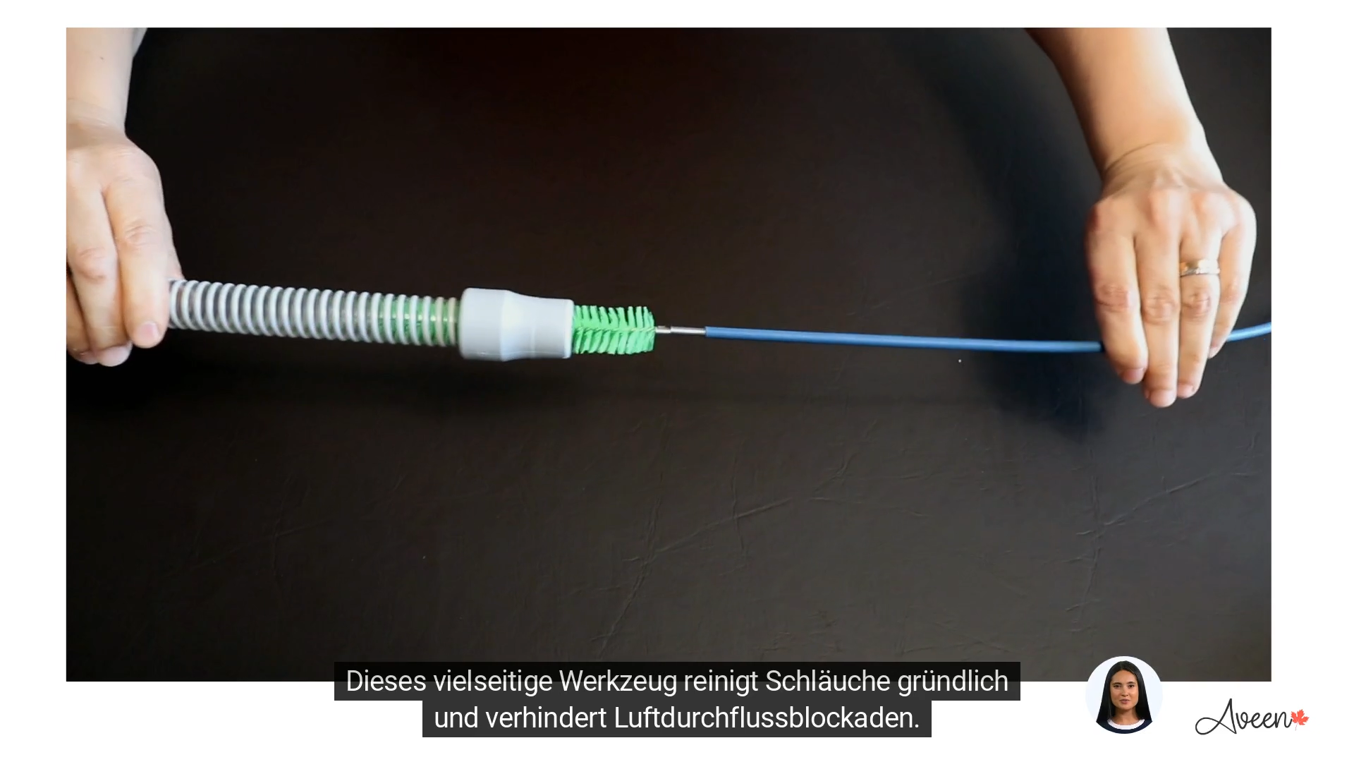 thumbnail video image 2 of CPAP Tube and Mask Cleaning Brush, Suitable for All CPAP Hoses and Masks, CPAP Hose Cleaning Brush Kit, Enhance Your CPAP Equipment and CPAP mask, CPAP Cleaning Kit,, CPAP Hose Brush, CPAP Tube, 2 of 9