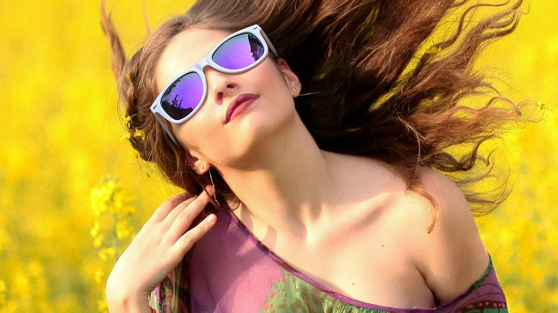 thumbnail video image 2 of Joopin Classic Square Sunglasses Polarized UV Protection Retro Trendy Designer Sun Glasses Men Women Fishing Driving Hiking-2 Pairs (blue+purple), 2 of 8