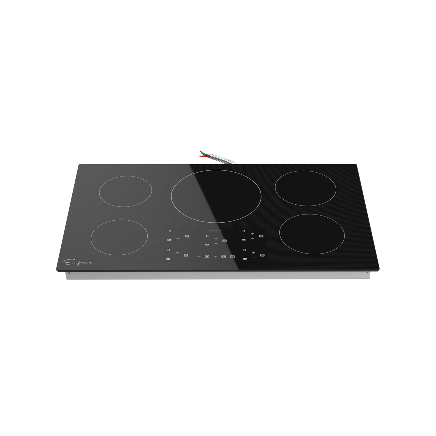 Empava Built-in 36 in. 240V Electric Stove Smooth Surface Cooktop in Black  with 5 Elements EPV-36EC01 - The Home Depot