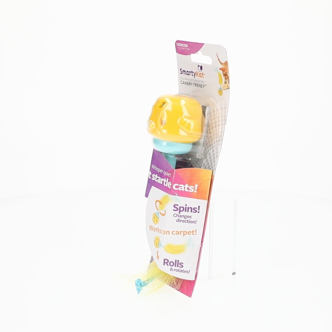 SmartyKat Canary Frenzy Motion Cat Toy –Electronic Interactive Pet
