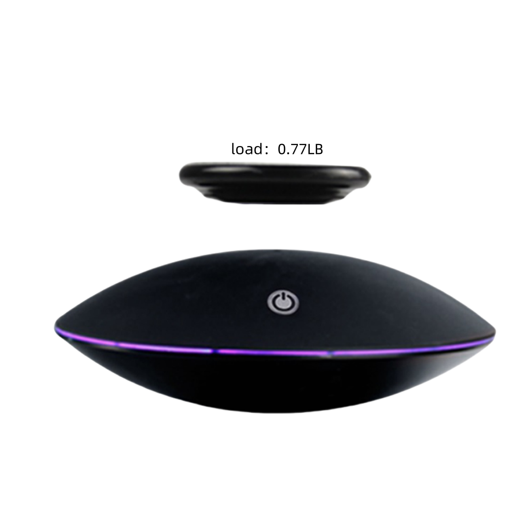 thumbnail video image 2 of Magnetic Levitating Display Stand Floating Platform with LED Base for Models Collectibles and Home Office Decor, 2 of 8