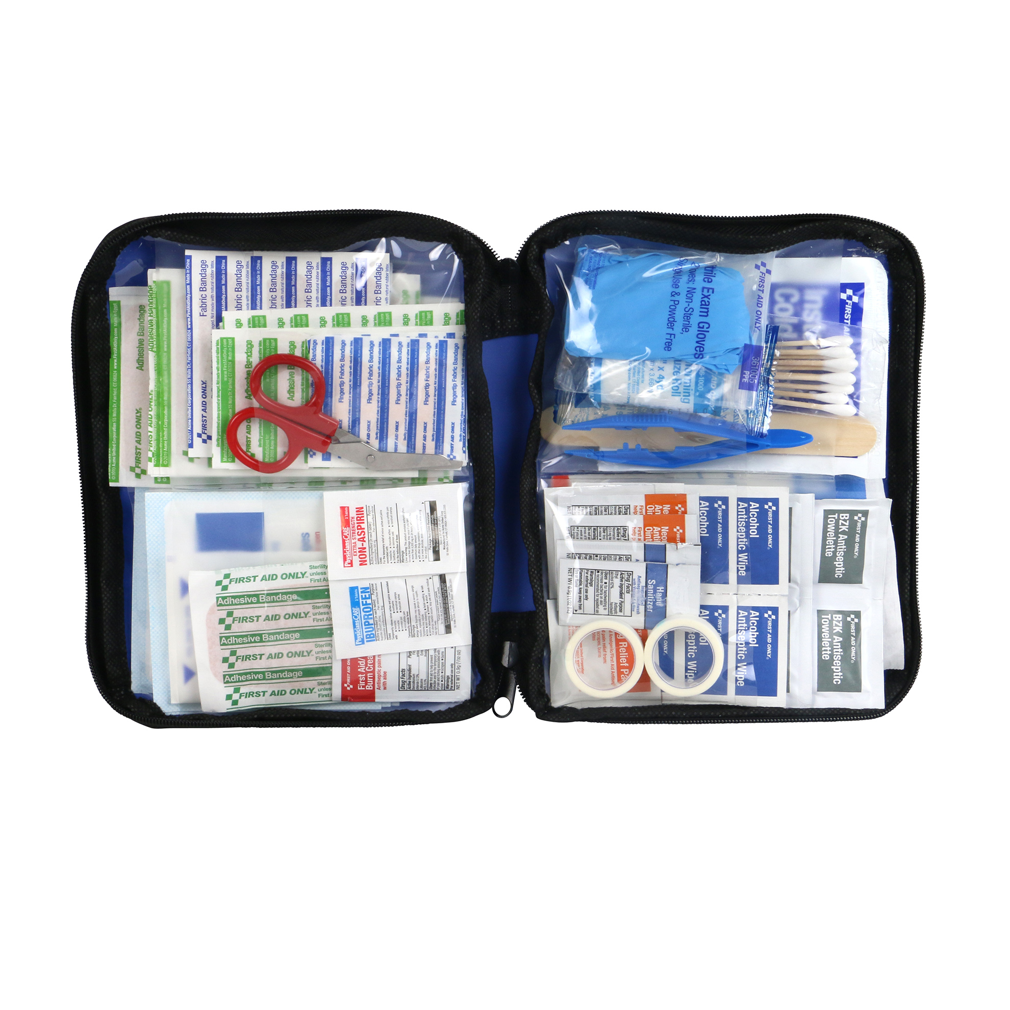 Freizeit First Aid Only Erste Hilfe Tasche 50-teilig Reise Büro zum Mitnehmen klein blau P-10036