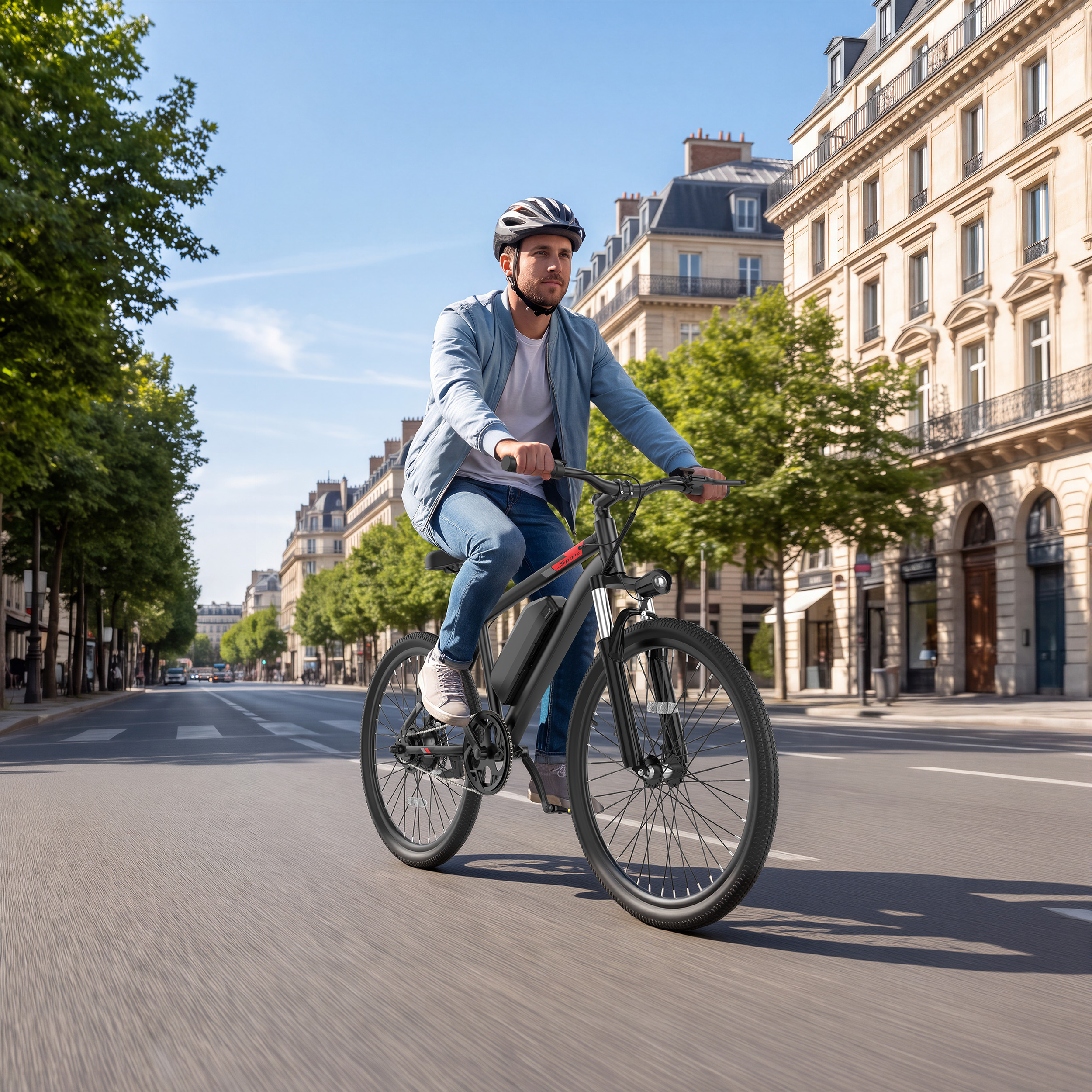 thumbnail video image 2 of 26 Inch Electric Bike,250W 26" EBike for Adults Teens,48V Removable Battery, 3 Riding Modes, Front Suspension Disc Brake,Up to 40Miles Range, 2 of 9
