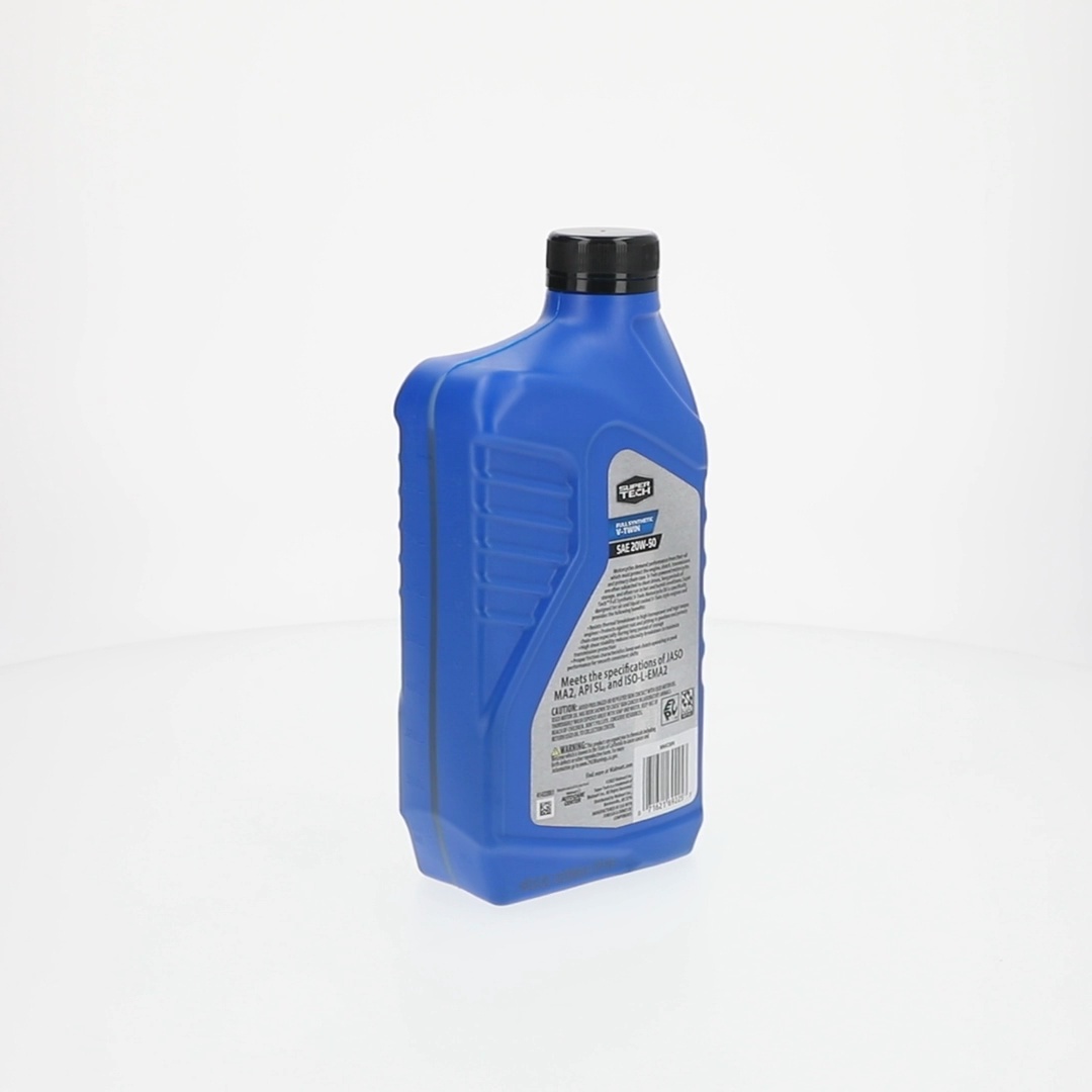 5 pack) Super Tech Full Synthetic SAE 20W-50 V-Twin Motorcycle Oil