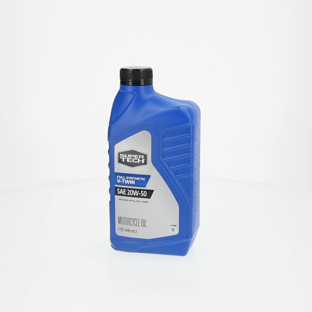 Super Tech Full Synthetic SAE 20W-50 V-Twin Motorcycle Oil 1 Quart