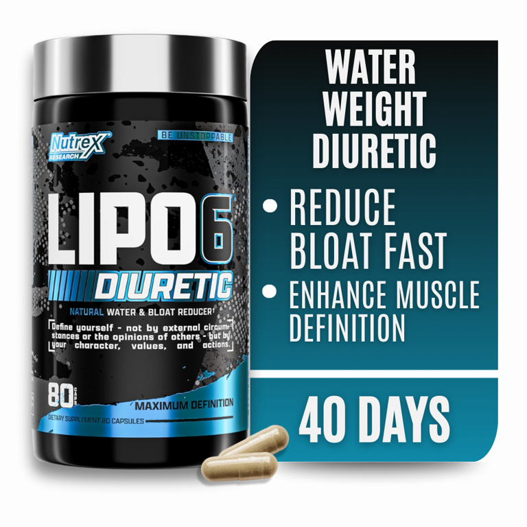 Nutrex Research Lipo 6 Diuretic Water Pills, 80 ct - Walmart.com