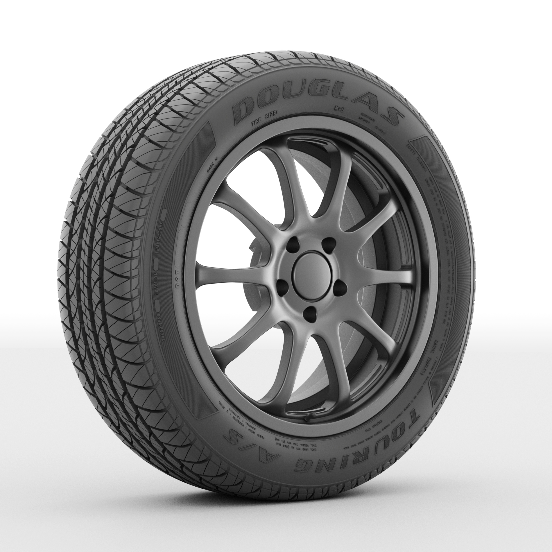 Douglas Touring A/S 225/60R18 100H All-Season Tire - Walmart.com