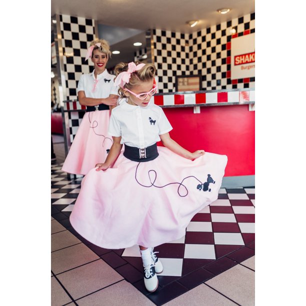 Hip Hop 50's Shop Girls 1950s Poodle Skirt Costume Piece Child