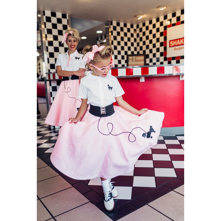 Hip Hop 50's Shop Girls 1950s Poodle Skirt Costume Piece Child