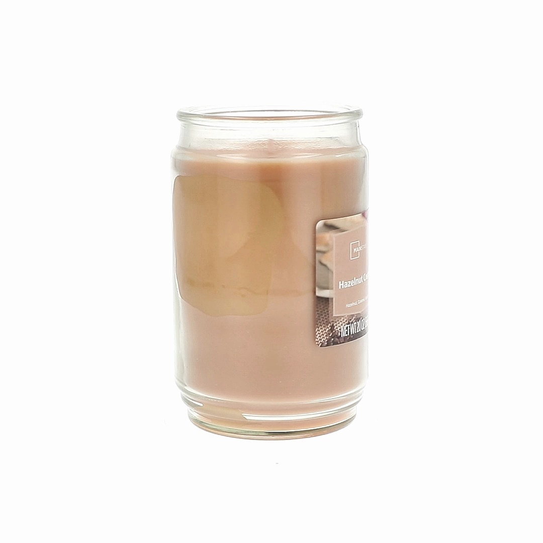 Mainstays Hazelnut Cream Scented Candle 20oz Glass Jar with Single