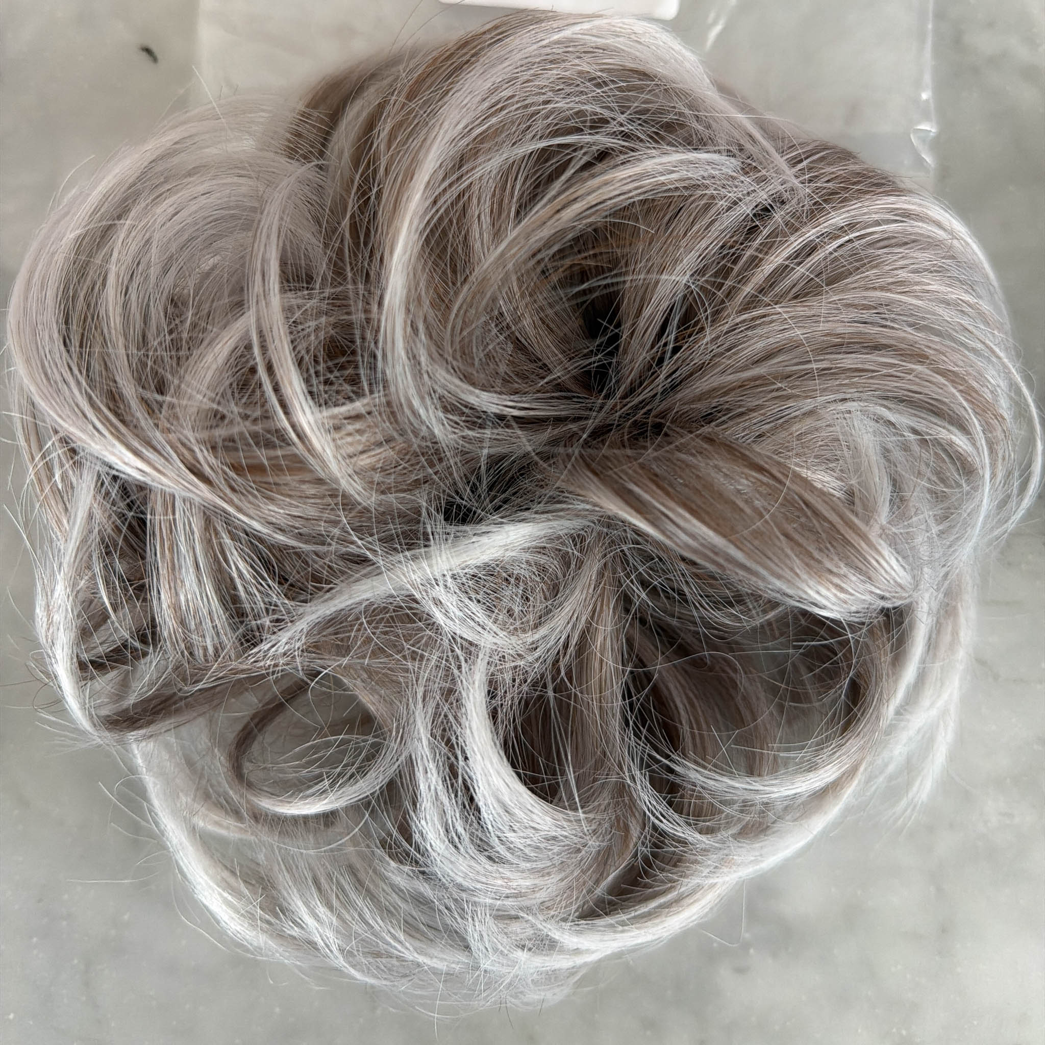 thumbnail video image 2 of Messy Bun Hairpiece Extension Curly Hair Bun Scrunchie, 2 of 23