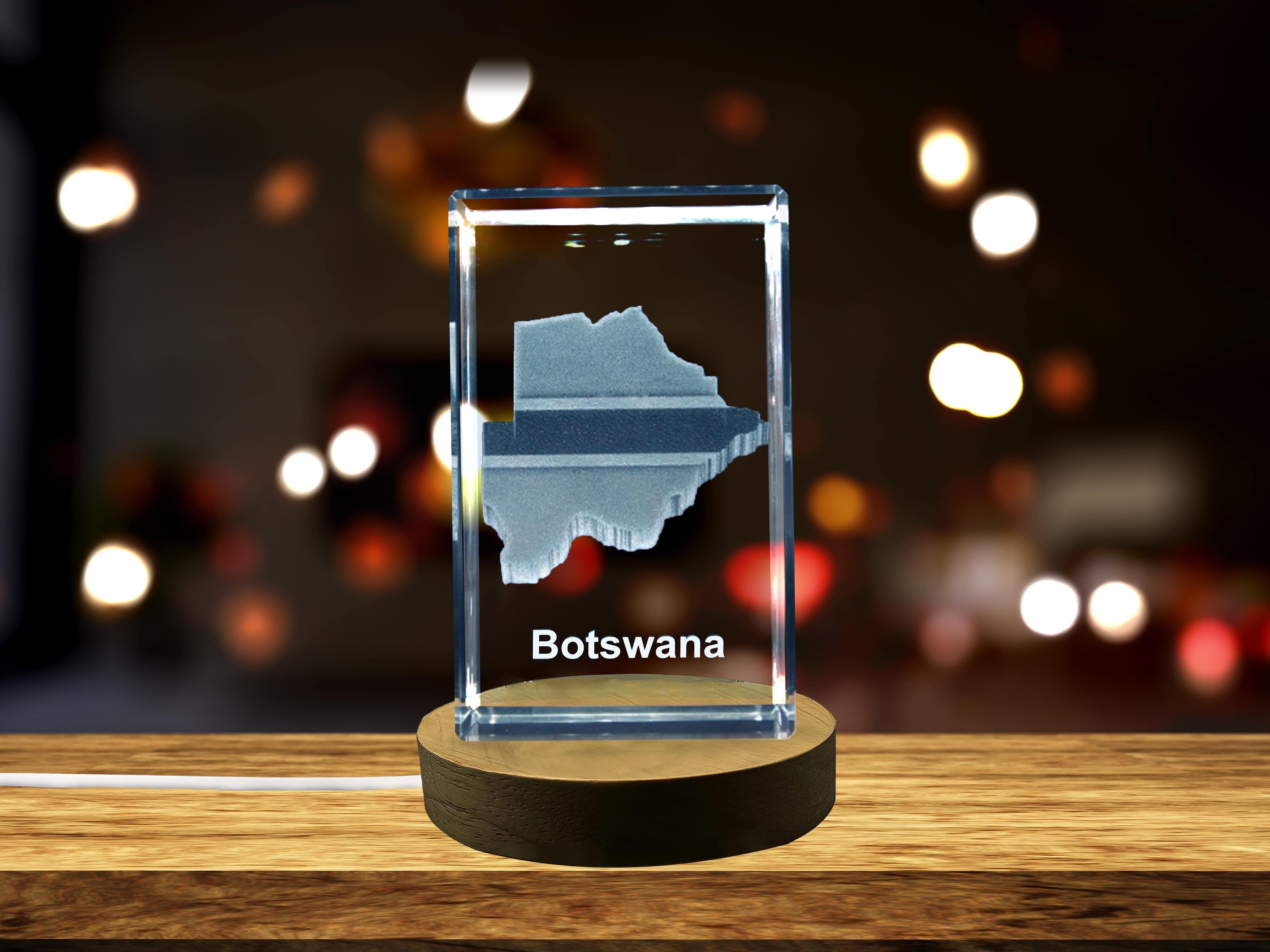 thumbnail video image 2 of Botswana 3D Engraved Crystal 3D Engraved Crystal Keepsake/Gift/Decor/Collectible/Souvenir, 2 of 7