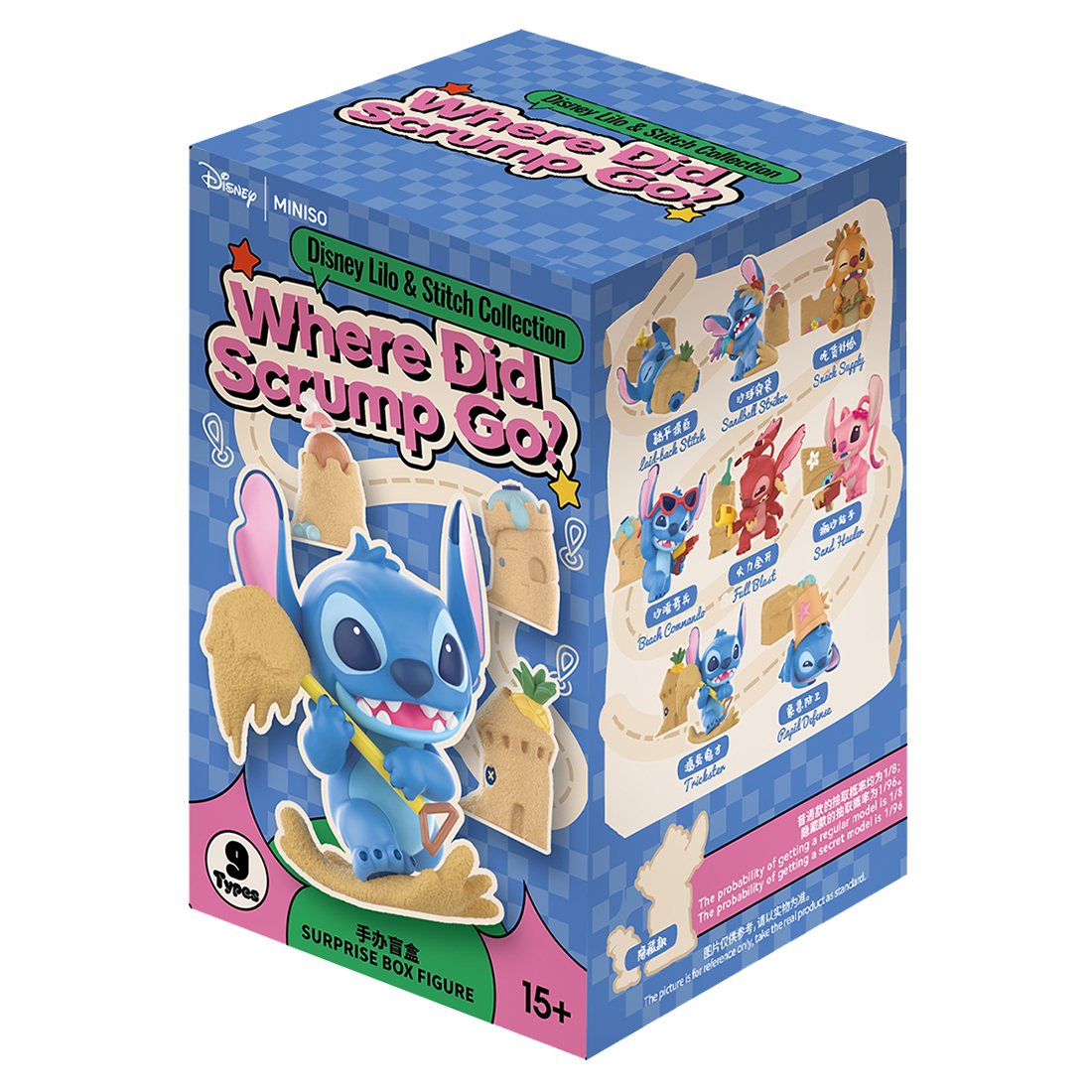 thumbnail video image 2 of MINISO Disney Lilo & Stitch Collection Where Did Scrump Go Figure Surprise Box Random Design for Home Decor Birthday Gifts, Single Box, 2 of 13