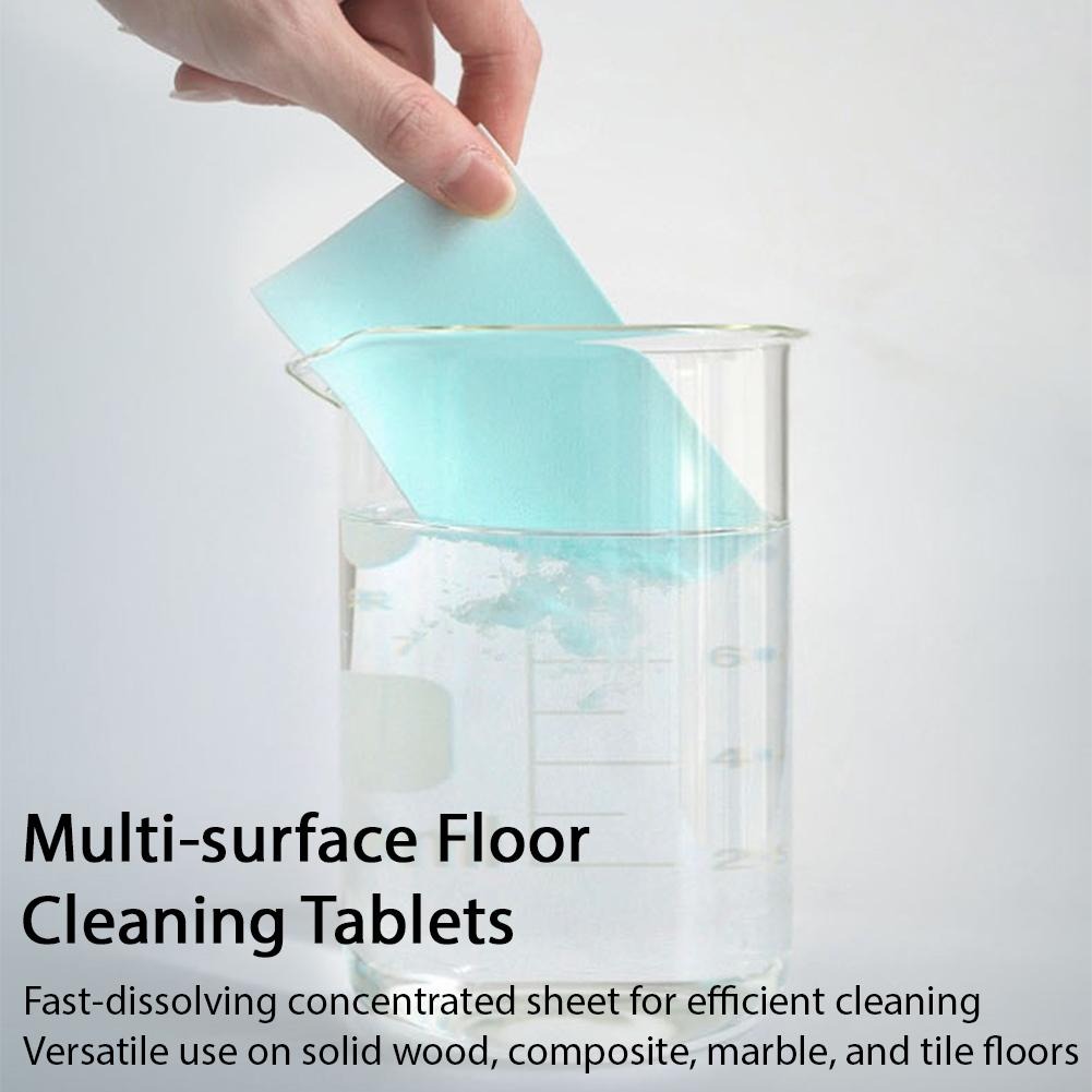 thumbnail video image 2 of Multi Surface Floor Cleaning Tablets 100PCS Concentrated Dissolving Mop Sheets Tile Stain Remover Wood LVP Flooring Cleaner with Fresh Aroma Scent, 2 of 11