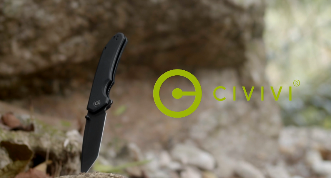 thumbnail video image 2 of CIVIVI Brazen Folding Pocket Knife 3.5-Inch Tanto D2 Plain Blade G10 Flipper opener C2023A (Purple), 2 of 7