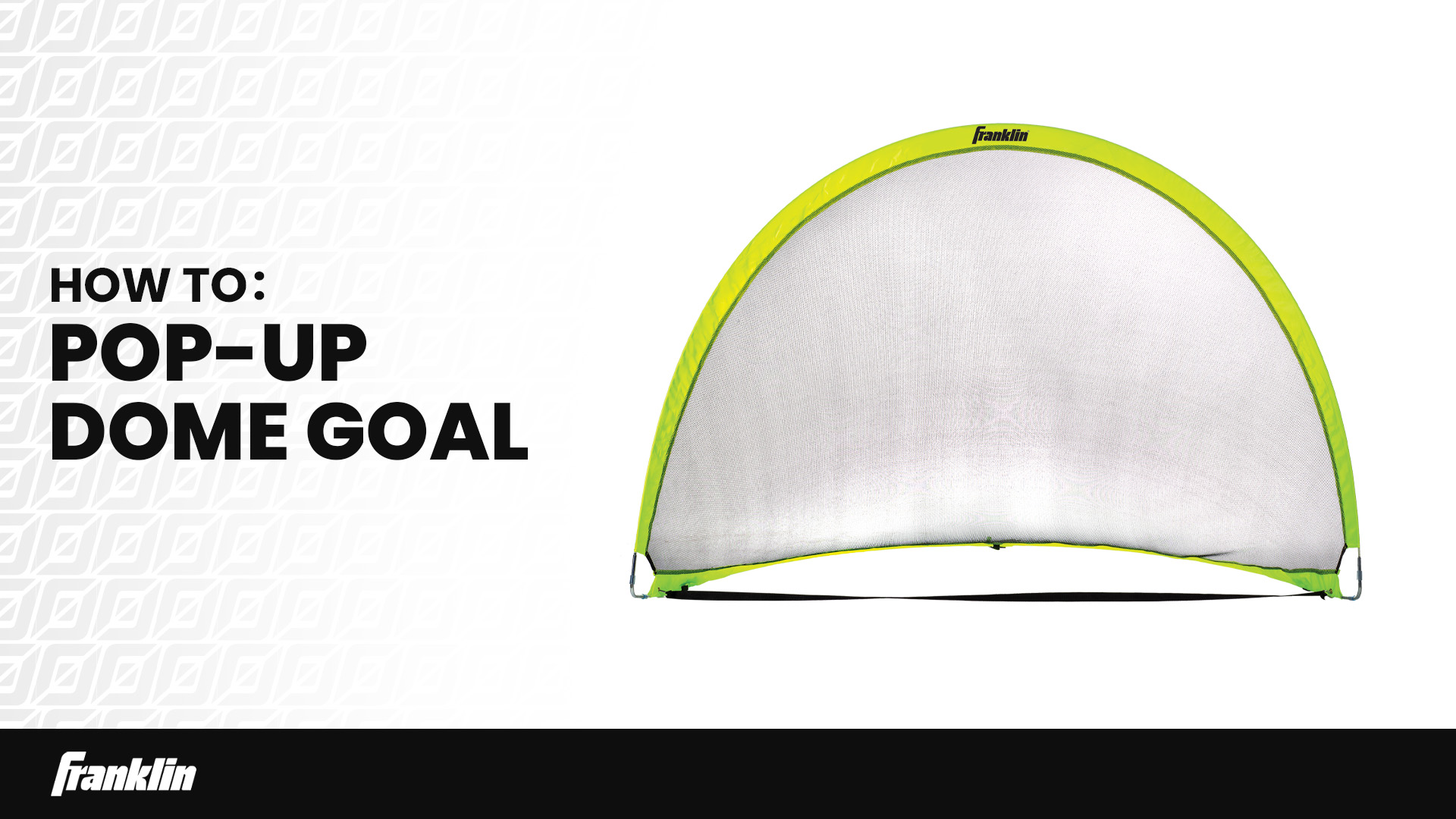 thumbnail video image 2 of Franklin Sports Youth Soccer Goal - Portable Kids Mini Goals - Lightweight Folding Nets - 6'x4', 2 of 8