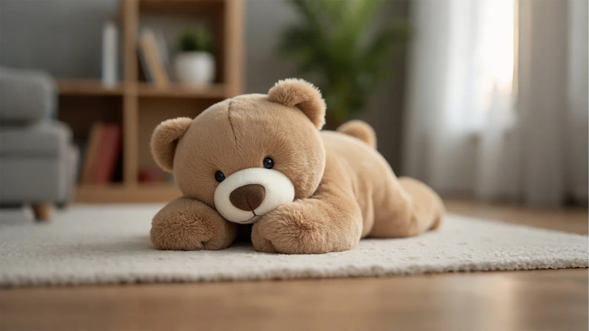 thumbnail video image 2 of Niuniu Daddy 20"Weighted Teddy Bear Stuffed Animal Pillow-3.3lb Large Gund Stuffed Bear Plush Toy for Anxiety Relief & Sleep Aid,Giant Soft Weighted Plushie Body Pillow Gift for Adults,Kids,Birthday, 2 of 13