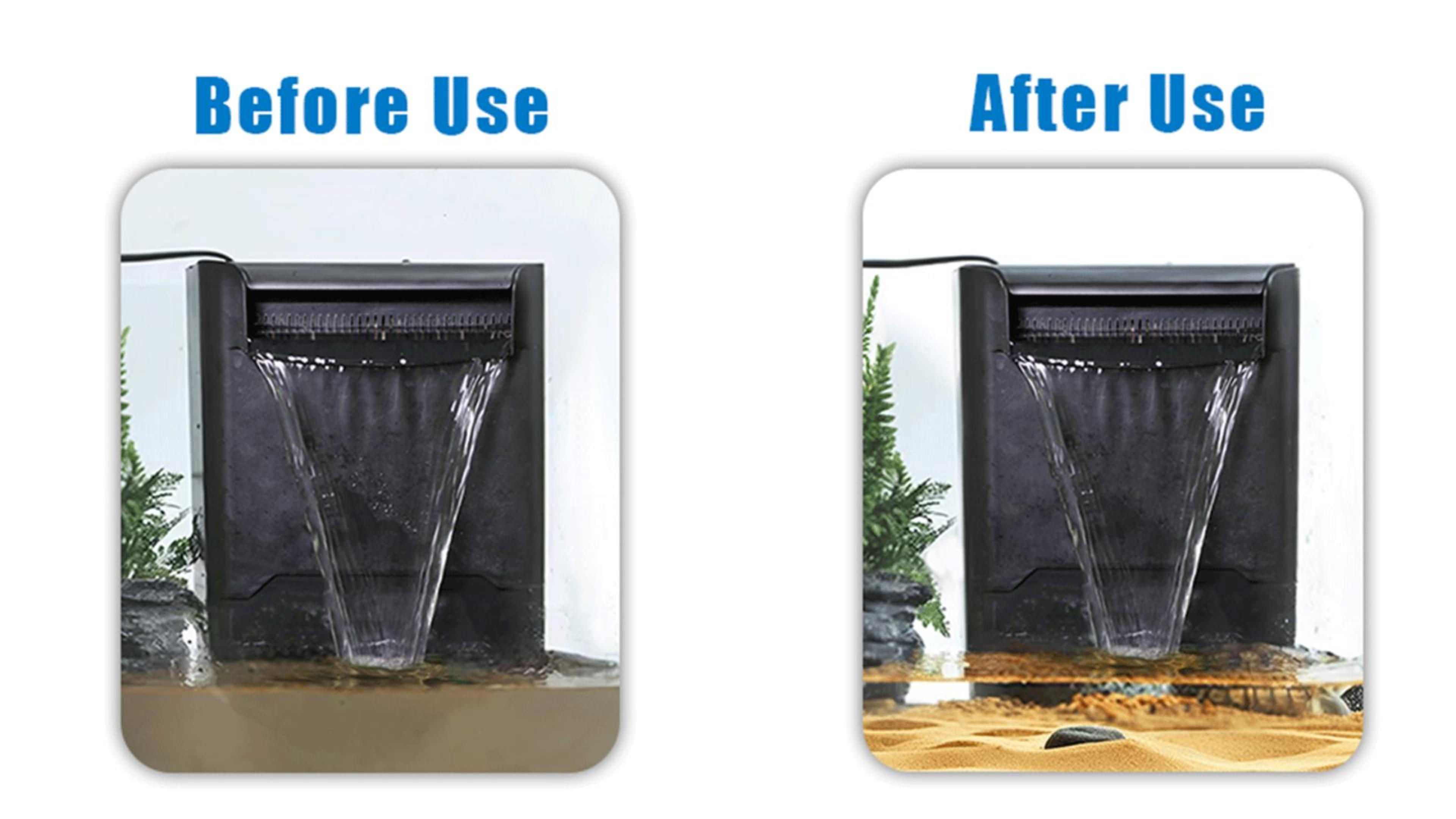 thumbnail video image 2 of 290GPH Turtle Tank Filter for 40-85 Gallon, Turtle Filter Low Water Level Available and Flow Adjustable, Turtle Water Filter for Shrimps Amphibians, 2 of 8