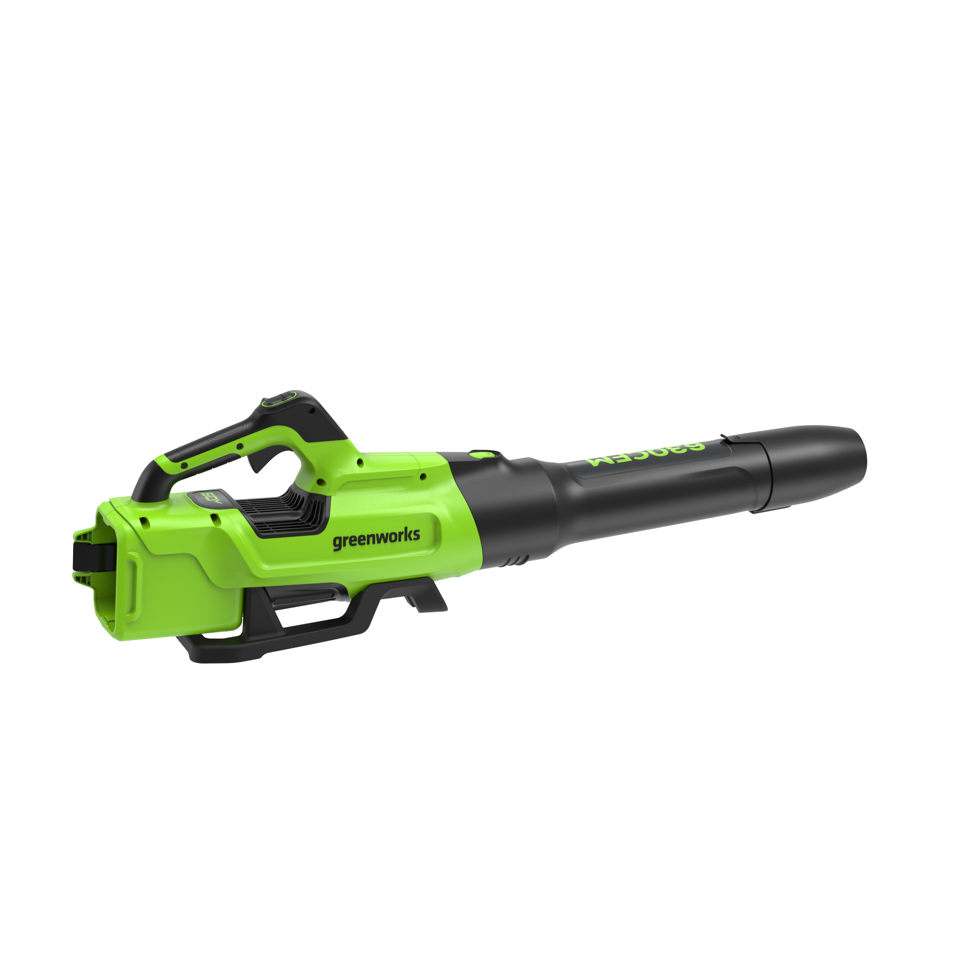 Greenworks 60V 630 CFM 170 MPH Leaf Blower with 2.5 Ah Battery u0026 3 Amp  Charger 2429902