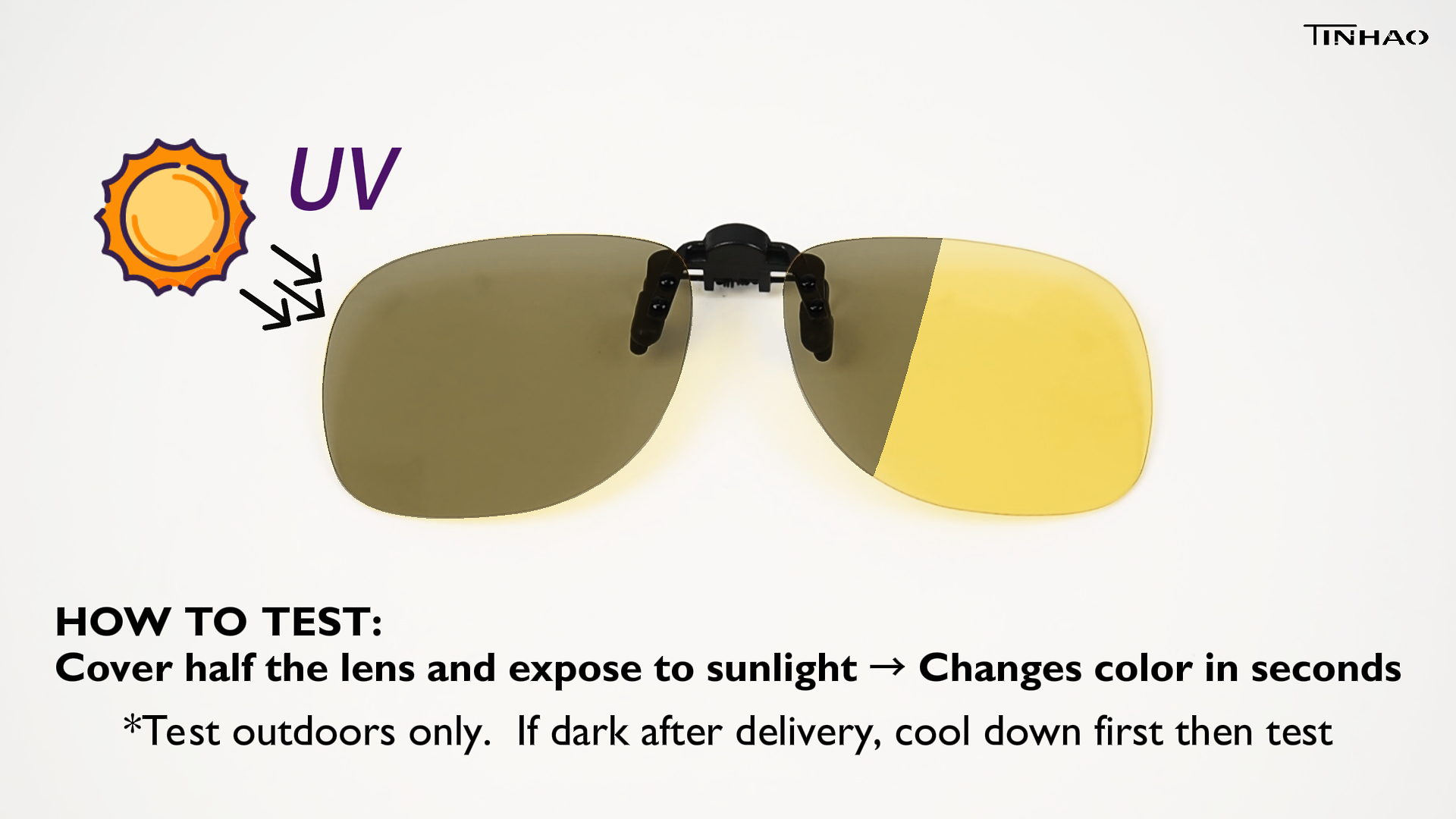 thumbnail video image 2 of TINHAO Clip On Sunglasses Polarized Photochromic Over Prescription Glasses, UV400 Protection Flip Up Lens for Men Women, Day Night Driving Anti Glare, 4 Colors Available, Lightweight, 2 of 8