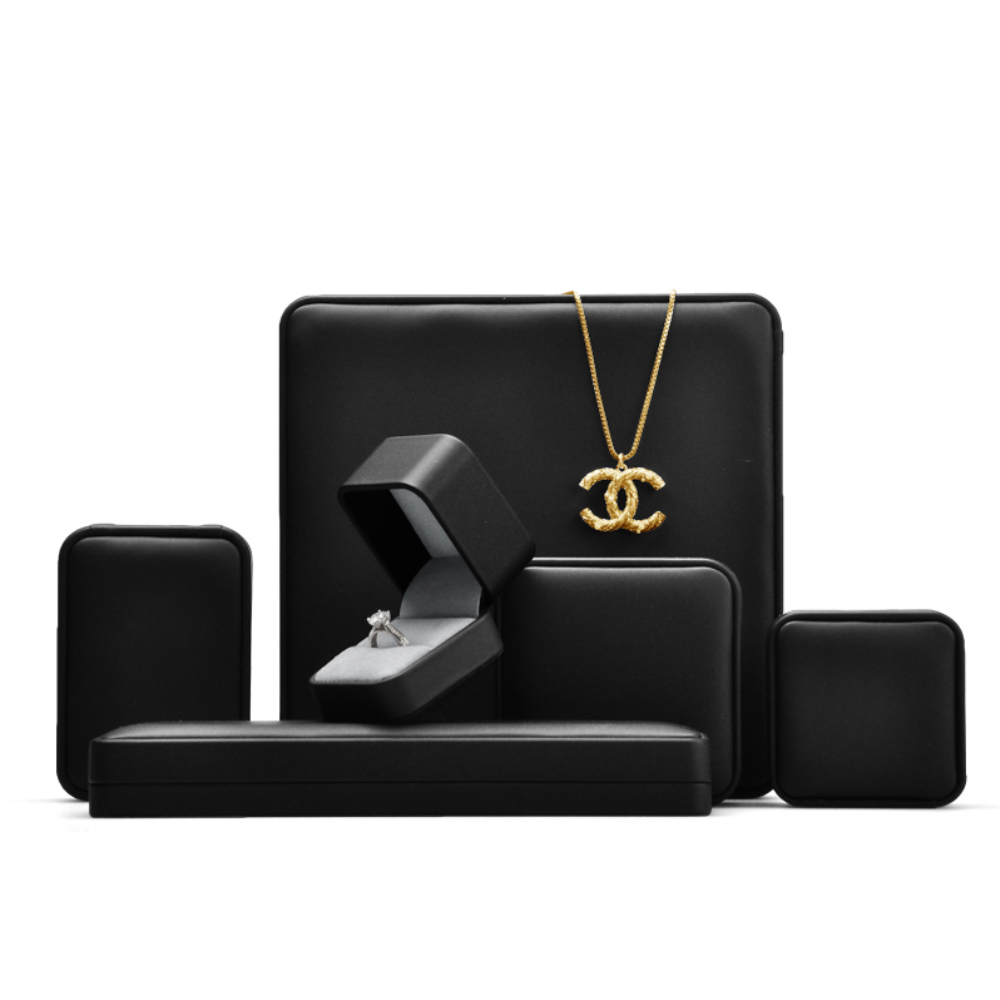 thumbnail video image 2 of Oirlv 2.08" Black Leather Ring Box, Luxury Jewelry Case with Soft Microfiber Lining for Proposal & Gift, 2 of 11