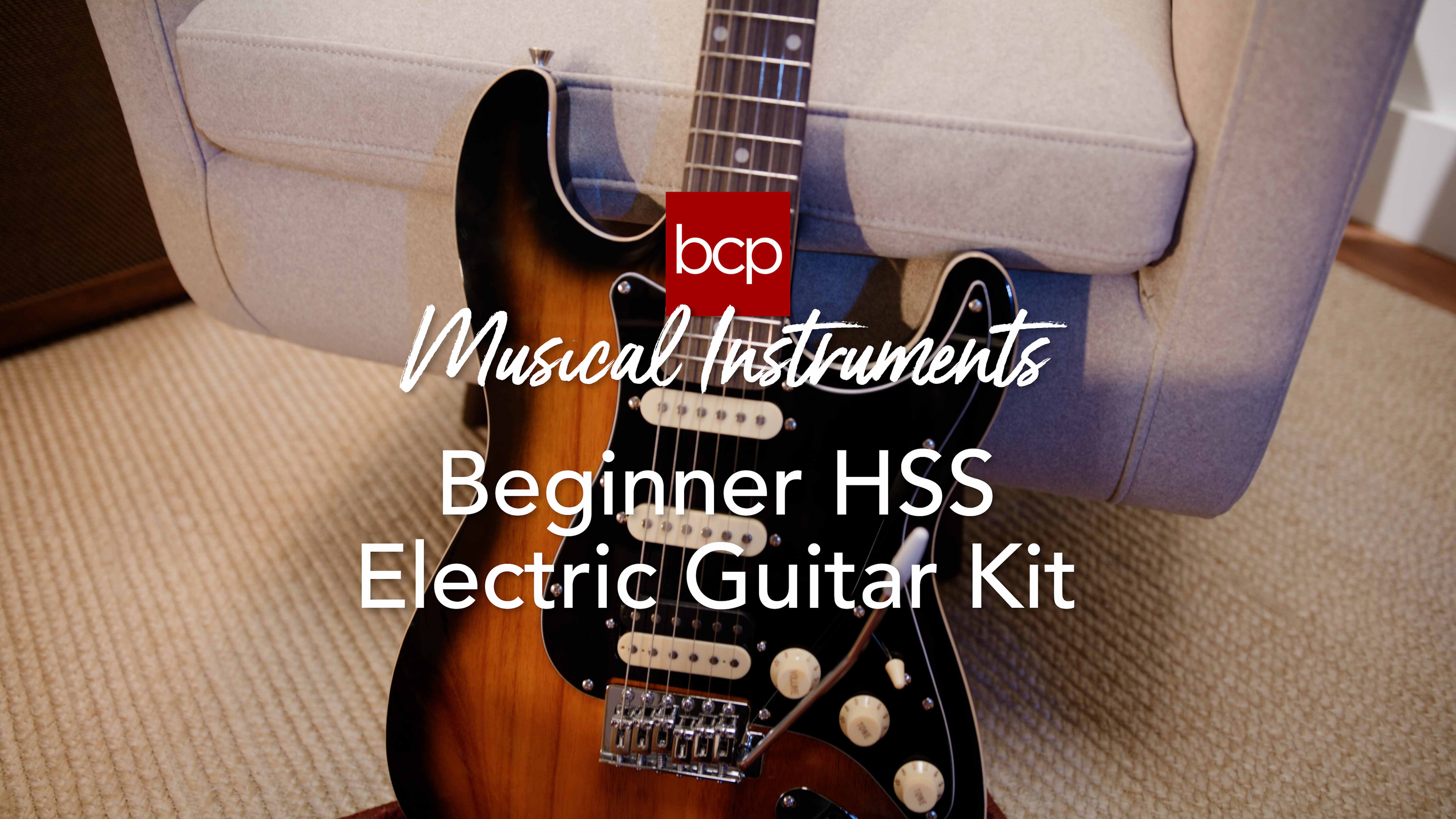 thumbnail video image 2 of Best Choice Products Beginner HSS Electric Guitar Kit w/ Headphone Amp, Gig-Bag, Headphones - Midnight Blue/Black, 2 of 11