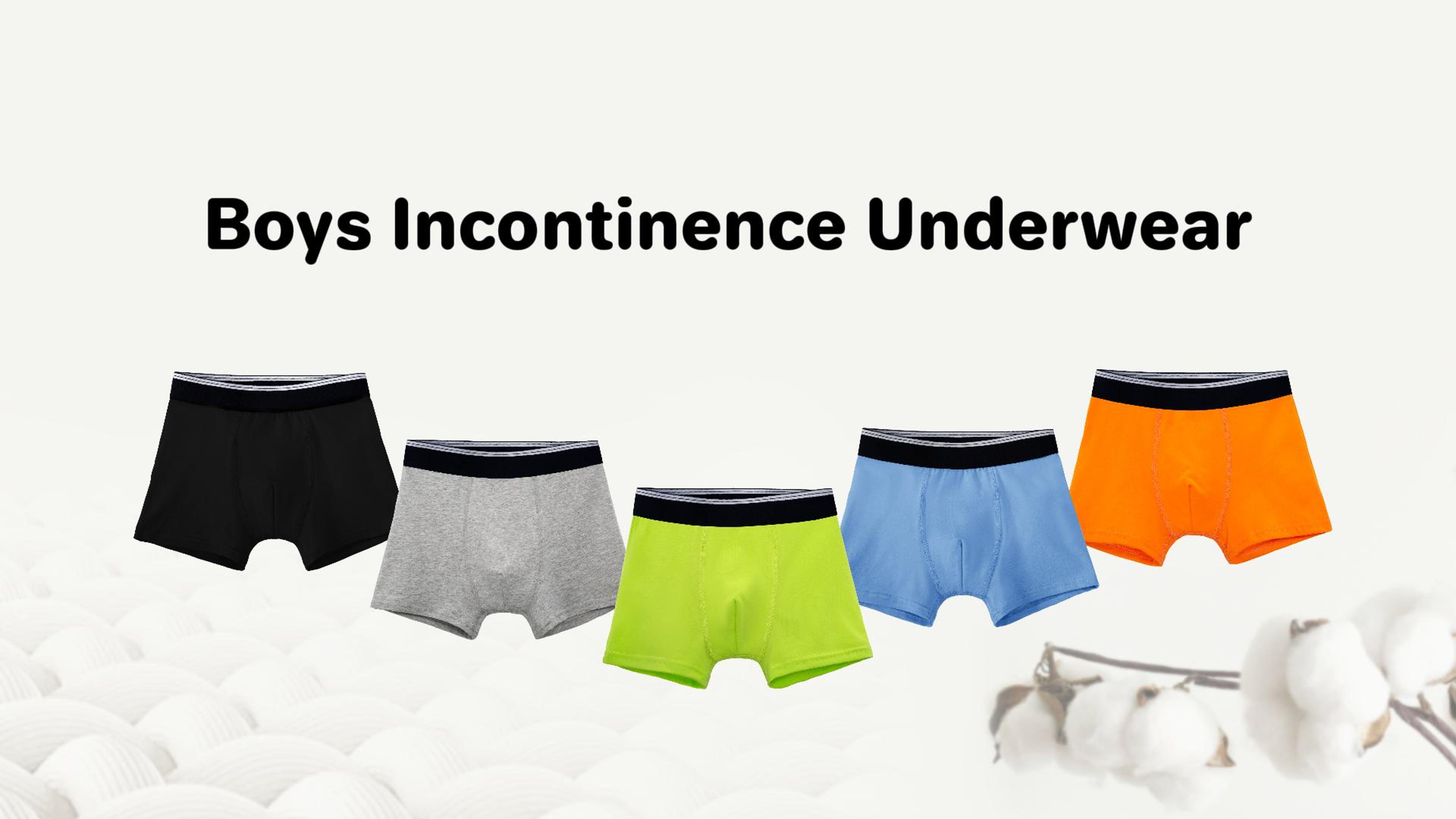 thumbnail video image 2 of TIICHOO Incontinence Underwear for Children Washable Leakproof Night Time Underwear for Boys(X-Large, 3 Black/2 Gray), 2 of 7
