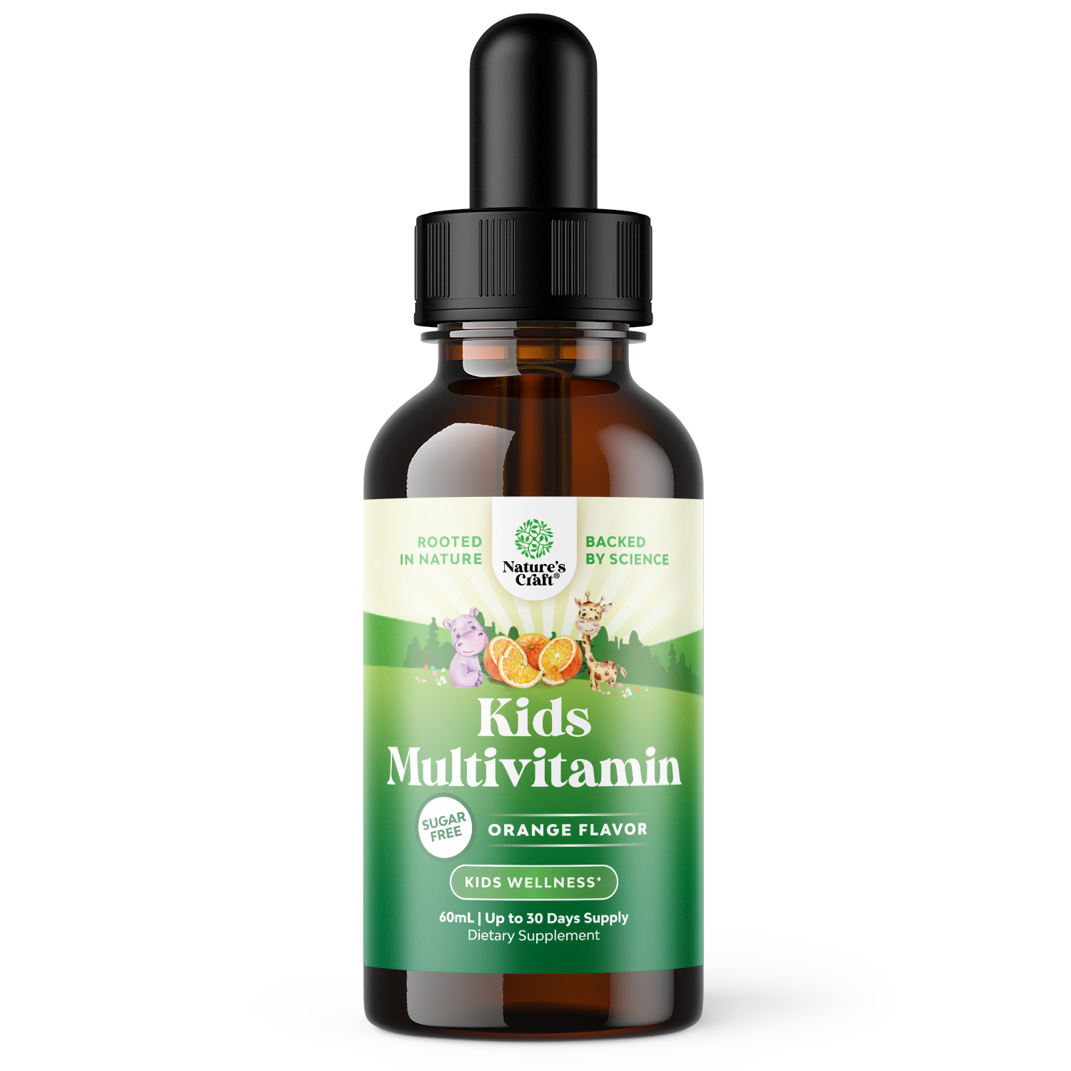 thumbnail video image 2 of Natures Craft Kids Liquid Multivitamin, Immune Support Supplement, Orange Flavor, 60 ml, 2 of 10