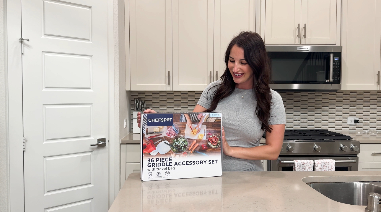 Commercial Chef 36-Piece Griddle Accessories for Blackstone - BBQ Grill Accessories - Flat Top Grill