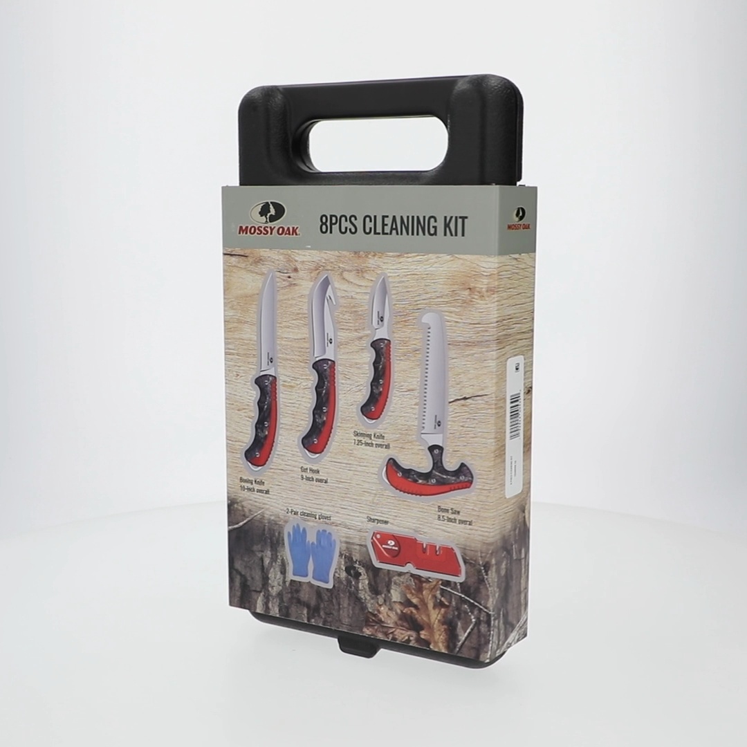 Mossy Oak Hunting Cleaning Kit - Stainless Steel Blades - Walmart.com