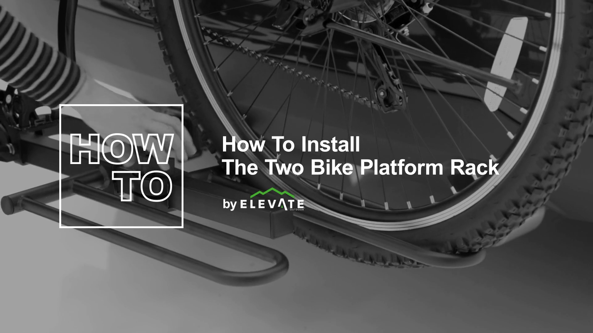 thumbnail video image 2 of Elevate Outdoor BC-4071-2 Platform Hitch Bike Rack, Fits 2 Bikes, 2 of 7