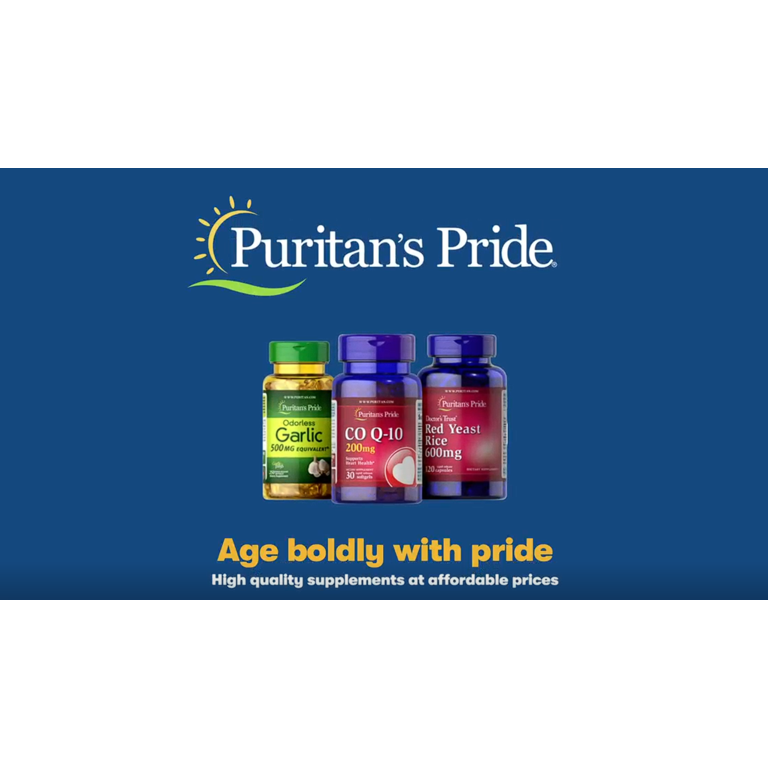 Puritan's Pride CoQ10 Softgels, 100 mg, Dietary Supplement, 240 Rapid  Release Softgels