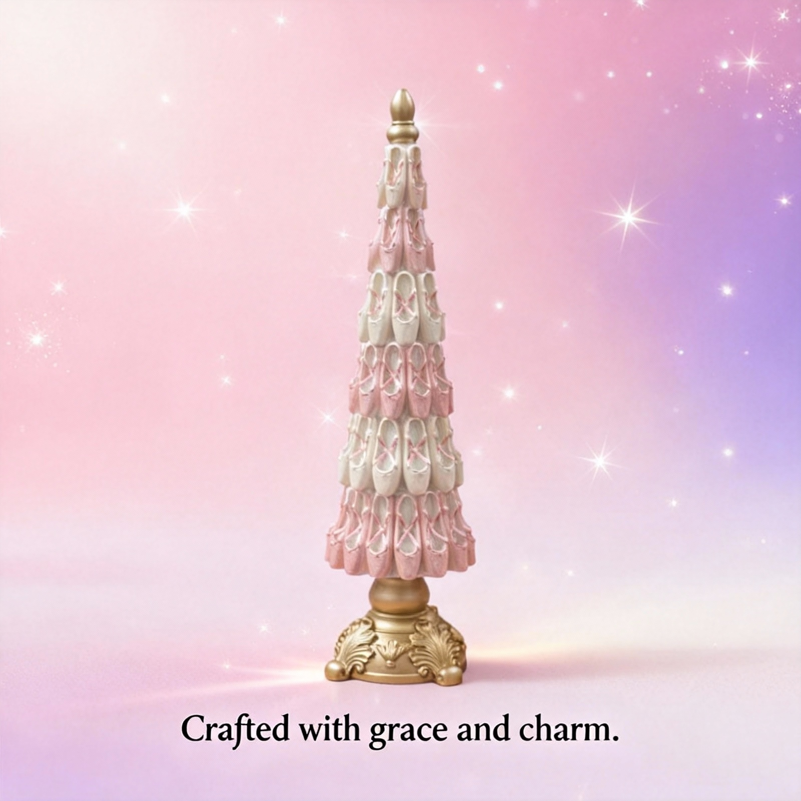 thumbnail video image 2 of 7.87 Inch Christmas Tree Decorations,Ballerina Christmas Tree,Ballerina Shoe Tree,Ballerina Christmas Tree,Christmas Resin Ornament,Fireplace Mantel Holiday Decor, 2 of 12