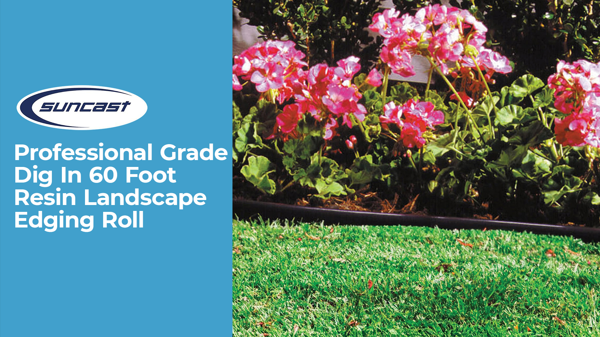 thumbnail video image 2 of Suncast 5 in. x 60 ft. Black Resin Garden Border Edging, 2 of 11