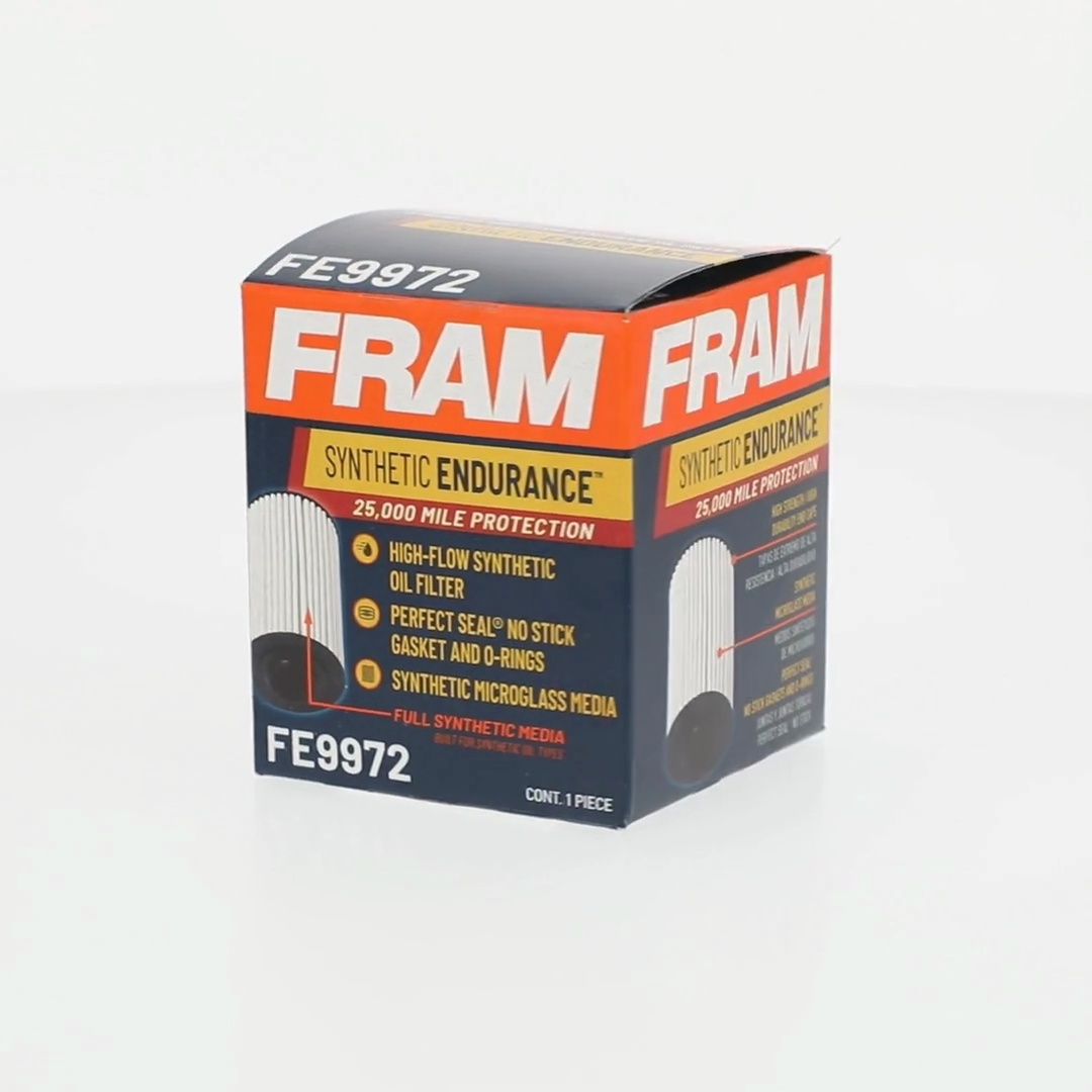 FRAM Synthetic Endurance Premium Oil Filter, FE9972, 25K mile