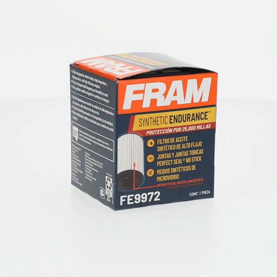 6 pack) FRAM Synthetic Endurance Premium Oil Filter, FE9972, 25K