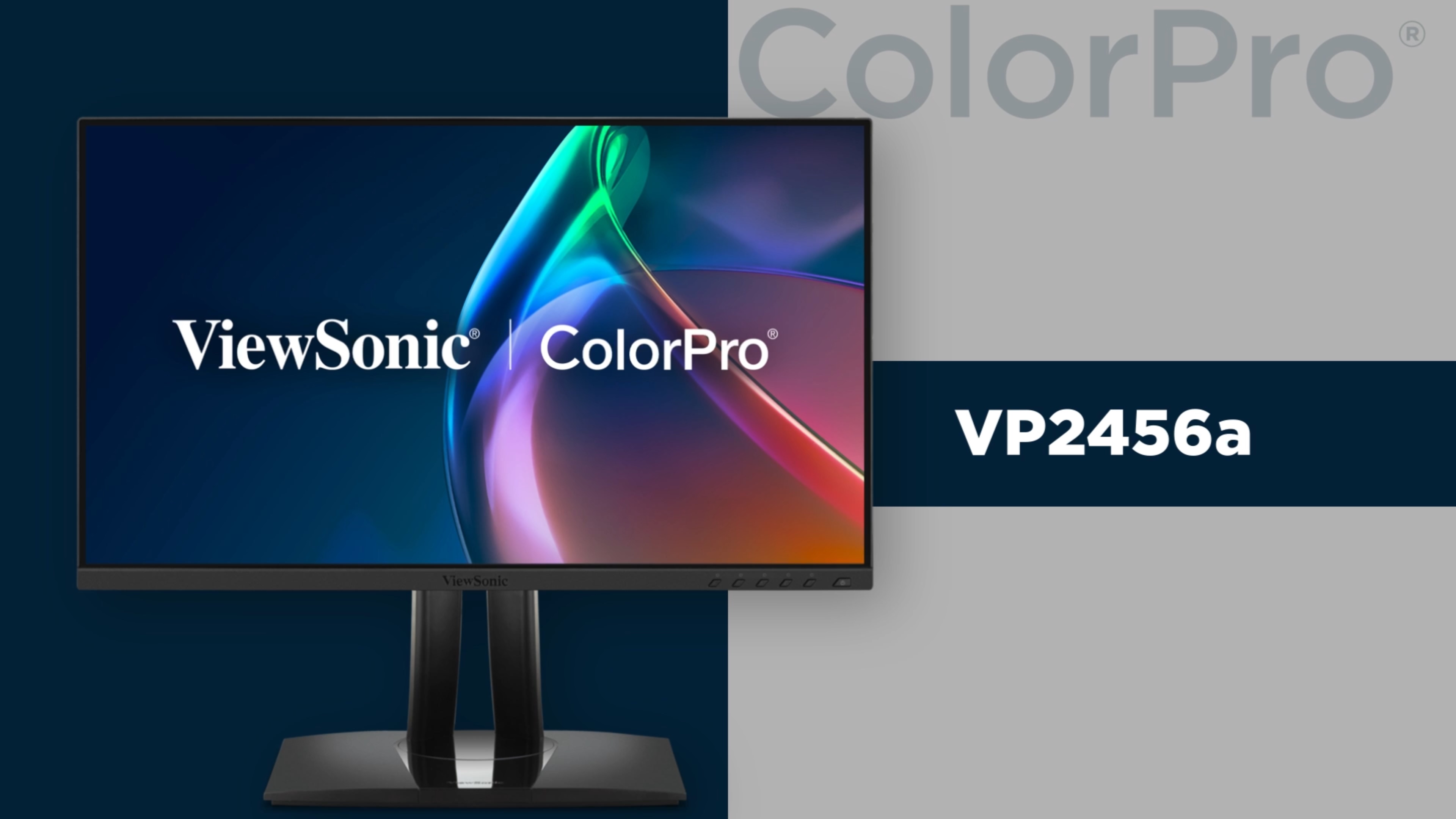 thumbnail video image 2 of ViewSonic VP2456A 24" 1080p IPS Monitor, 100% sRGB Rec 709, Pantone Validated, 2 of 9