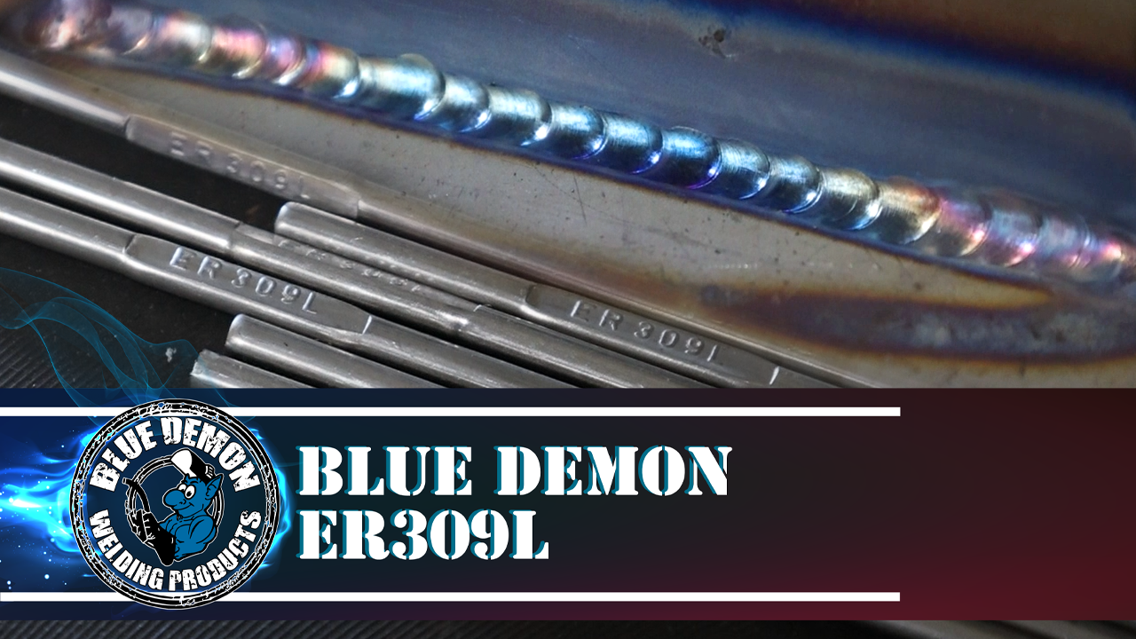 thumbnail video image 2 of Blue Demon ER309L X 1/8in X 36in X 10LB Box stainless steel TIG welding rod, 2 of 4