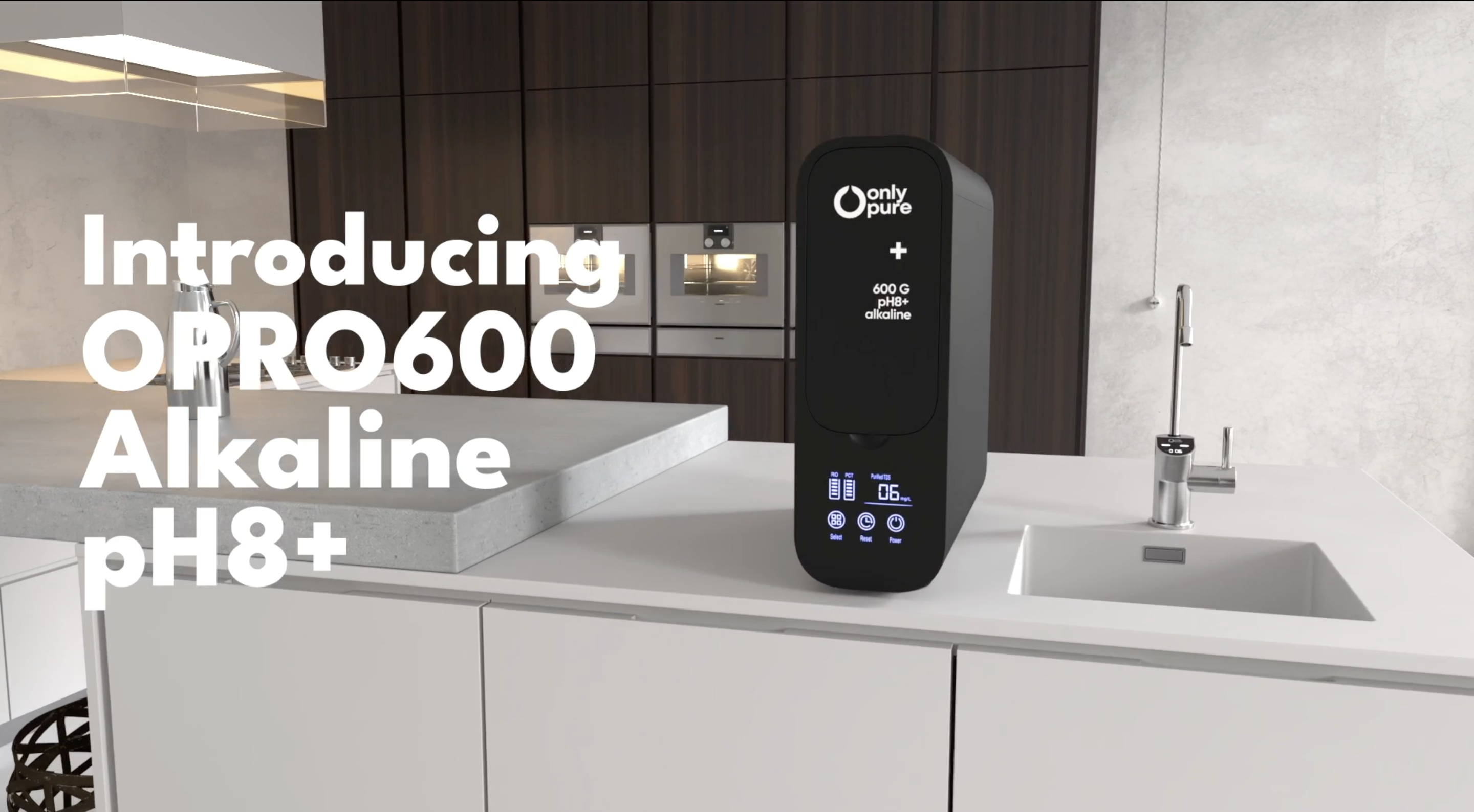thumbnail video image 2 of OnlyPure Reverse Osmosis System with Alkaline, 600 GPD, Fast Flow, NSF/ANSI 58 & NSF/ANSI/CAN 372 Certified, 2:1 Pure to Drain, Tankless Under Sink RO Water Filter System, Smart Faucet, 2 of 11