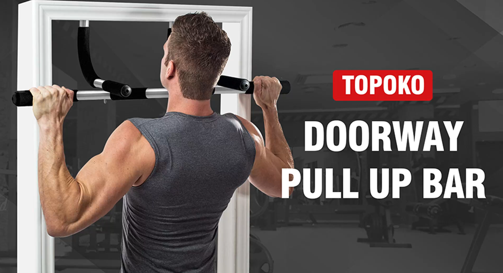 thumbnail video image 2 of Upgrade Pull Up Bar for Doorway, Max Capacity 440 lbs Chin Up Bar, Portable Upper Body Workout Bar, Strength Training Door Frame Pull-up Bars, Hanging Bar for Exercise, Pullup Bars for Home, 2 of 9