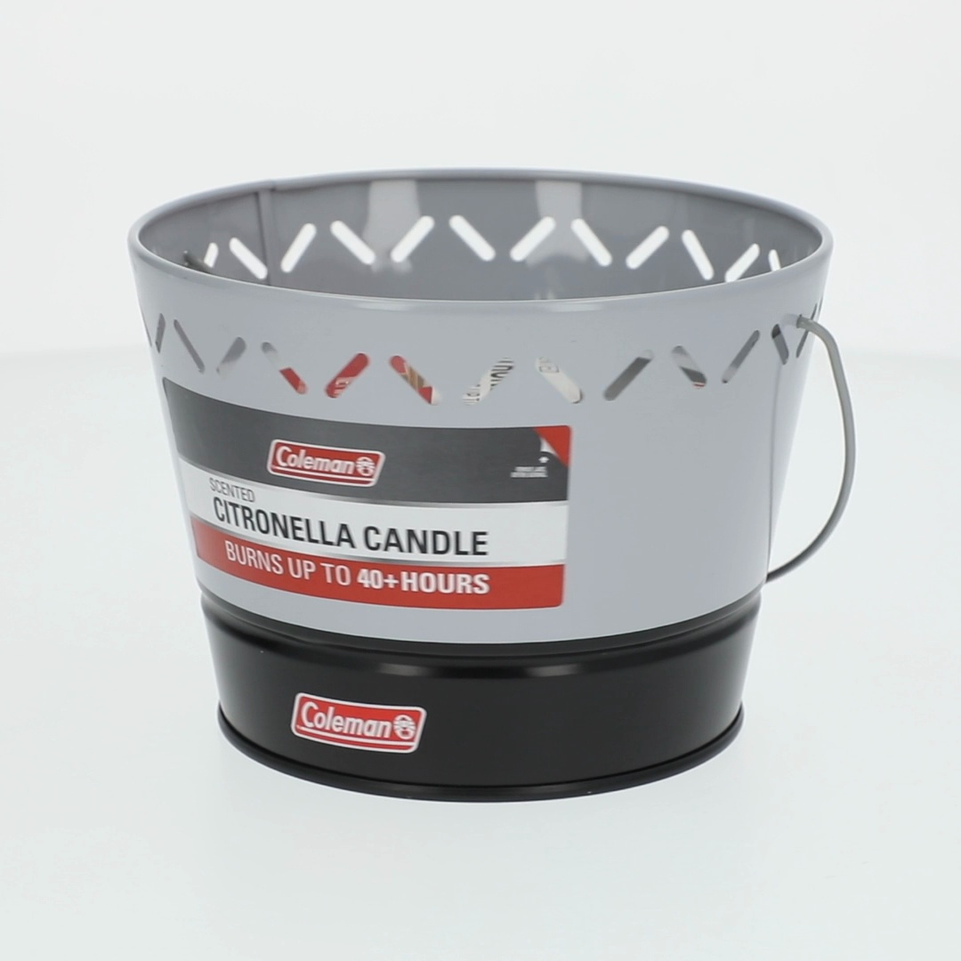 Coleman Brand Triple Wick Citronella Candle 20oz 2-Tone Bucket