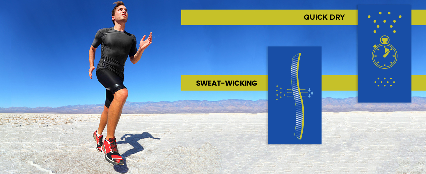 thumbnail video image 2 of RDX Rash Guard BJJ, Compression Base Layer Top Quick Cool Dry Wetsuit Swimming Vest Men, Surfing MMA Running Cycling Training, 2 of 6