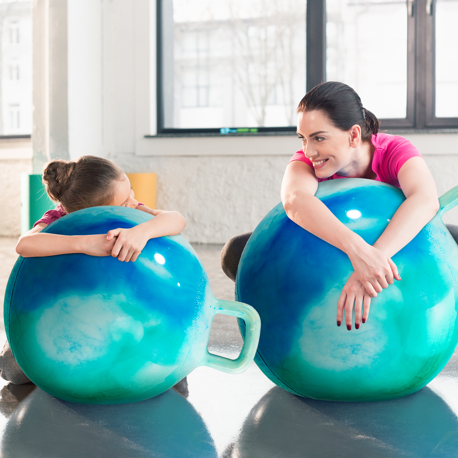 thumbnail video image 2 of PLAYZAP Hopper Ball, Bouncy Ball with Handle for Kids, 22-inch Hippity Hoppity Hop Bounce Ball Toys, Sit and Bouncing Ball with Pump, Boys Girls Jumping Hopping Ball Gifts - Blue Cloud, 2 of 12