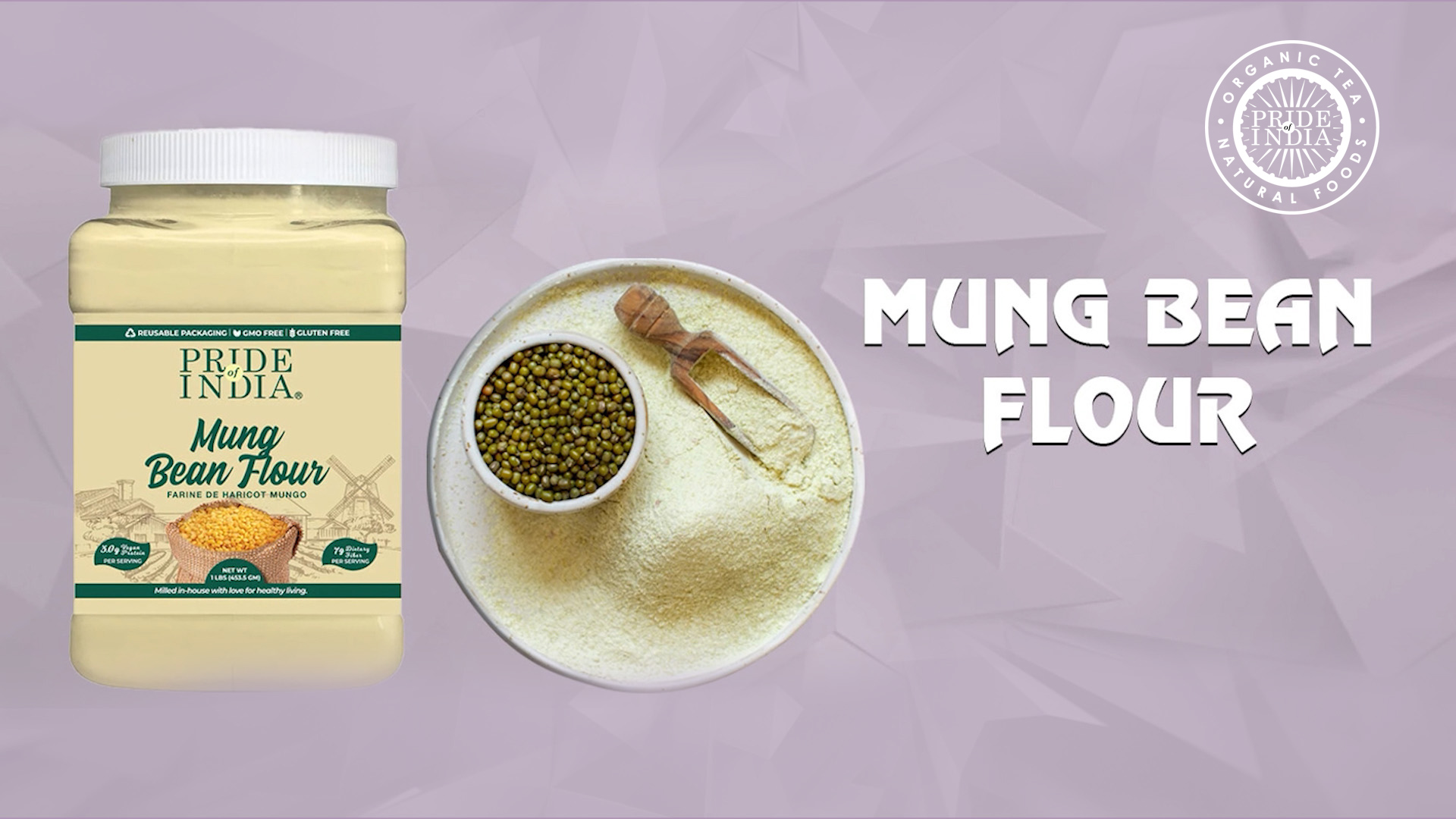 thumbnail video image 2 of Pride of India Mung Bean Flour, 1 lb, 2 of 7