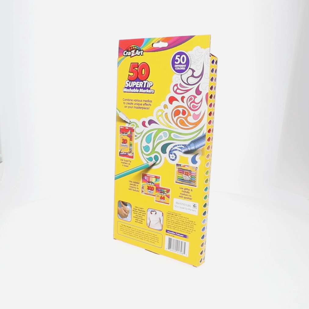 Larose Industries Washable Markers Set 50 Colors Including 12