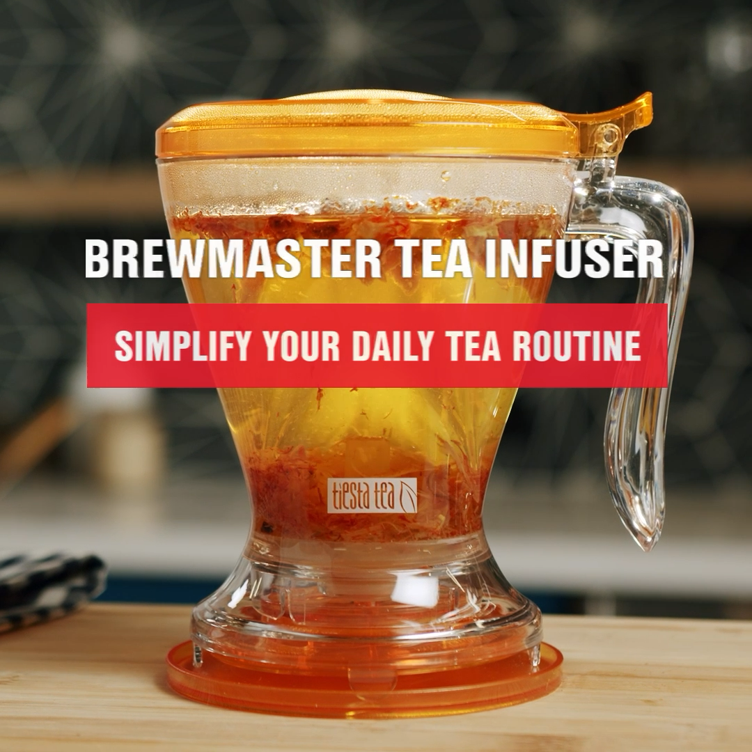 thumbnail video image 2 of Tiesta Tea Brewmaster 16 oz Loose Leaf Tea Infuser, 2 of 9