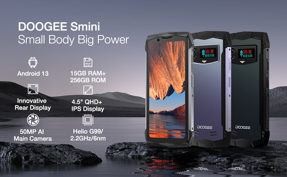 DOOGEE Smini mini Rugged Smartphone 2024, 4.5
