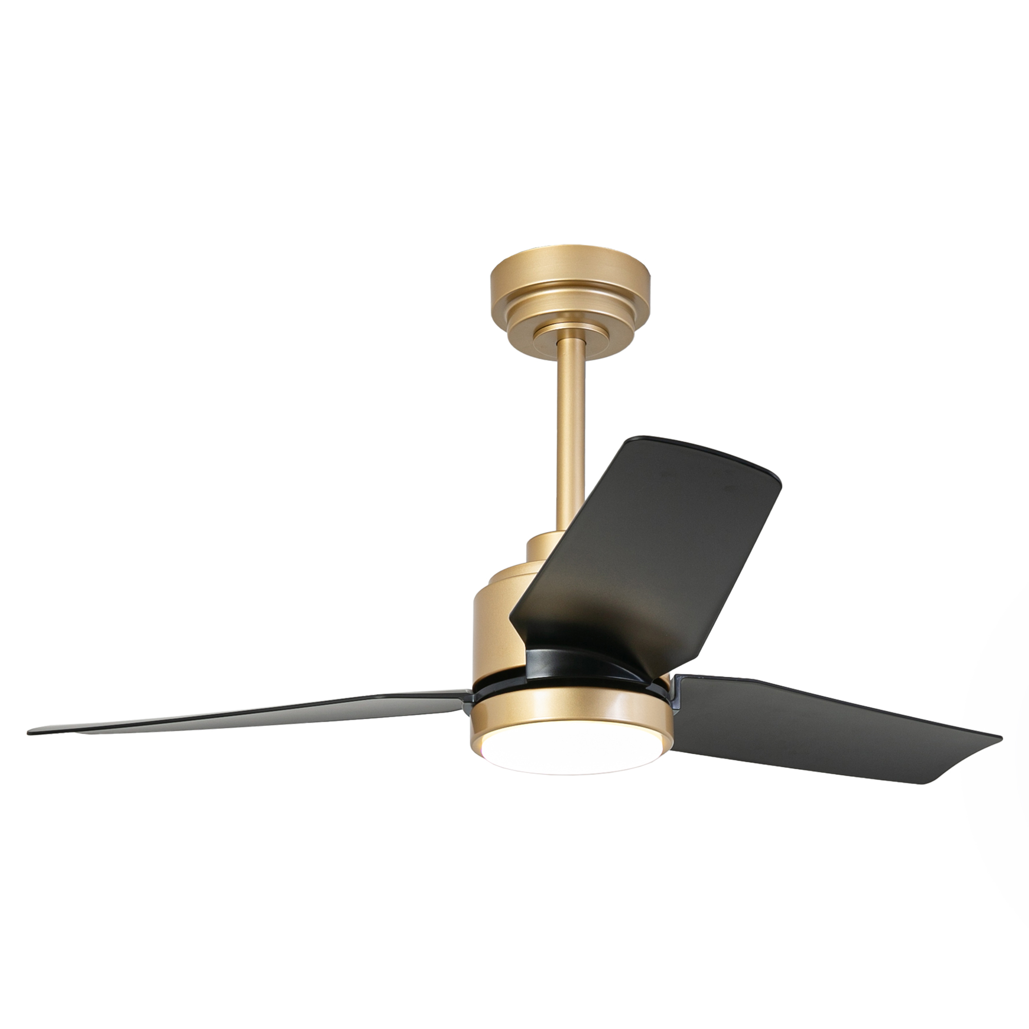 thumbnail video image 2 of Vaczon 42" Modern Gold Dimmable Ceiling Fan DC Motor Indoor 3-Blade LED Ceiling Fan with Remote, 2 of 17